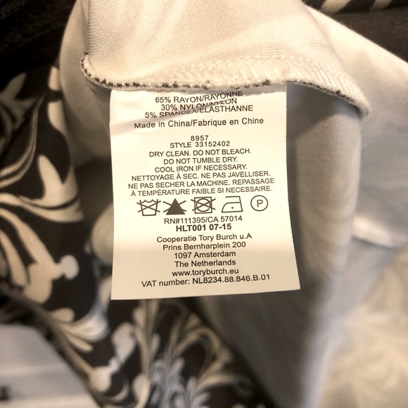 Tory Burch NWT Symphony Dress, size M, Earl Grey - Picture 7 of 8